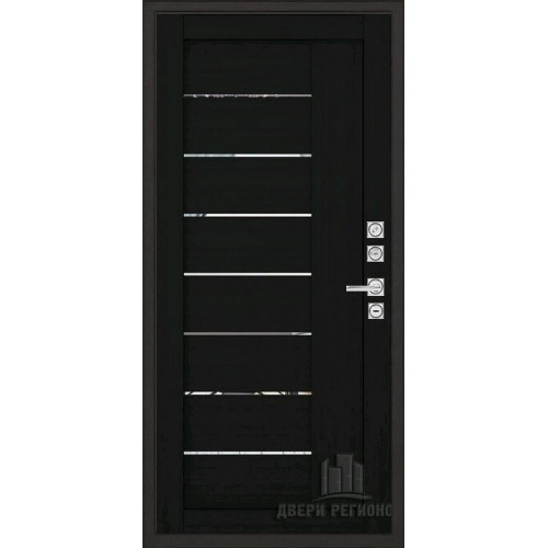 Входная металлическая дверь Regidoors Сенатор Плюс MOTTURA LIGHT 2110 с зеркалом "Шоко велюр"