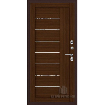 Входная металлическая дверь Regidoors Термо 3 LIGHT 2110 с зеркалом "Орех вельвет"
