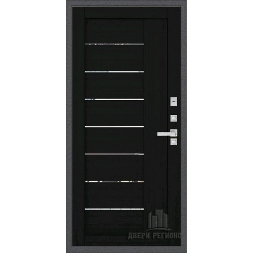 Входная металлическая дверь Regidoors Колизей Плюс LIGHT 2110 с зеркалом "Шоко велюр"
