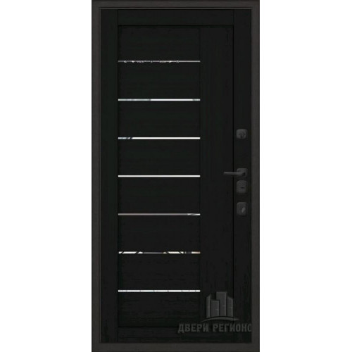 Входная металлическая дверь Regidoors МАЛАХИТ ТЕРМО LIGHT 2110 с зеркалом "Шоко велюр"