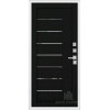 Входная металлическая дверь Regidoors Президент Лайн БЕЛЫЙ LIGHT 2110 с зеркалом "Шоко велюр"