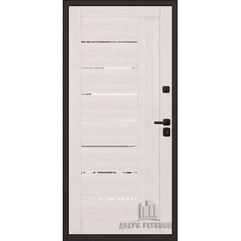 Входная металлическая дверь Regidoors ЭЛИТ ТЕРМО LIGHT 2110 с зеркалом "Капучино велюр"