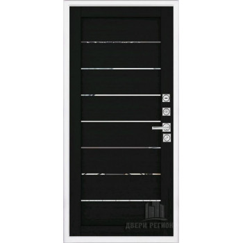 Входная металлическая дверь Regidoors Президент Лайн БЕЛЫЙ LIGHT 2125 с зеркалом "Шоко велюр"