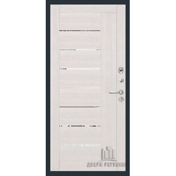 Входная металлическая дверь Regidoors Президент X7 LIGHT 2110 с зеркалом "Капучино велюр"