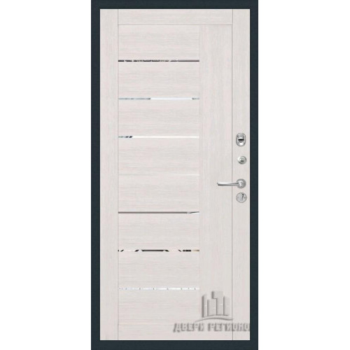 Входная металлическая дверь Regidoors Президент X7 LIGHT 2110 с зеркалом "Капучино велюр"