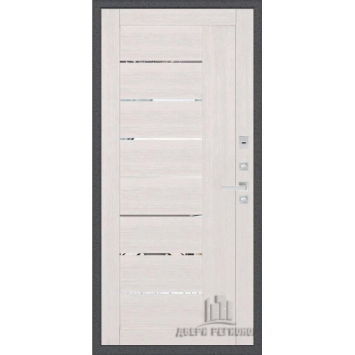 Входная металлическая дверь Regidoors Колизей Плюс LIGHT 2110 с зеркалом "Капучино велюр"