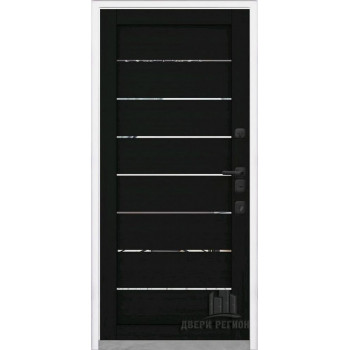 Входная металлическая дверь Regidoors КОМПОЗИТ ТЕРМО LIGHT 2125 с зеркалом "Шоко велюр"