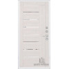 Входная металлическая дверь Regidoors Президент Лайн БЕЛЫЙ LIGHT 2110 с зеркалом "Капучино велюр"