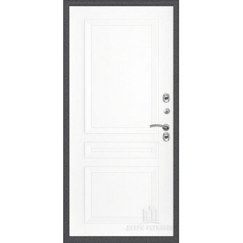 Входная металлическая дверь Regidoors Термо 3 Серебро Авангард "Эмаль белая"