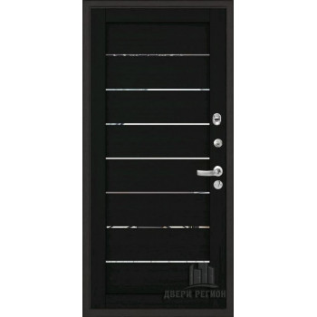 Входная металлическая дверь Regidoors Центурион Меттэм LIGHT 2125 с зеркалом "Шоко велюр"