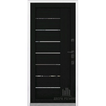 Входная металлическая дверь Regidoors КОМПОЗИТ ТЕРМО LIGHT 2110 с зеркалом "Шоко велюр"