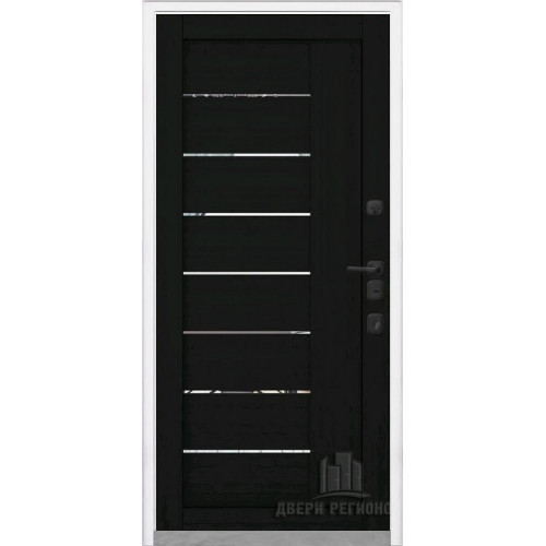Входная металлическая дверь Regidoors КОМПОЗИТ ТЕРМО LIGHT 2110 с зеркалом "Шоко велюр"