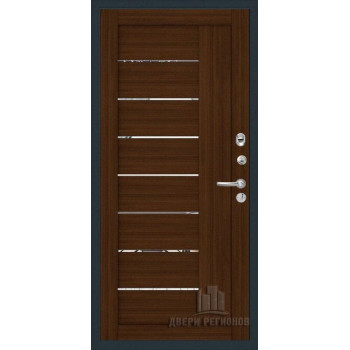 Входная металлическая дверь Regidoors Президент X7 LIGHT 2110 с зеркалом "Орех вельвет"