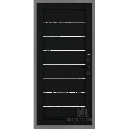 Входная металлическая дверь Regidoors Сенатор SOLID LIGHT 2125 с зеркалом "Шоко велюр"