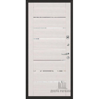 Входная металлическая дверь Regidoors Центурион Mottura LIGHT 2125 с зеркалом "Капучино велюр"