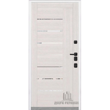 Входная металлическая дверь Regidoors КОМПОЗИТ ТЕРМО LIGHT 2110 с зеркалом "Капучино велюр"