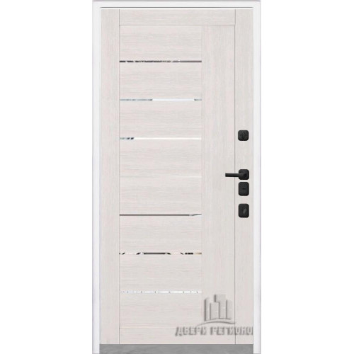 Входная металлическая дверь Regidoors КОМПОЗИТ ТЕРМО LIGHT 2110 с зеркалом "Капучино велюр"