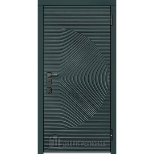 Входная металлическая дверь Regidoors МАЛАХИТ ТЕРМО Багет 3 "Патина золото на эмали слоновая кость"