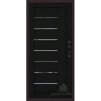 Входная металлическая дверь Regidoors ПАНЦИРЬ ТЕРМО LIGHT 2110 с зеркалом "Шоко велюр"