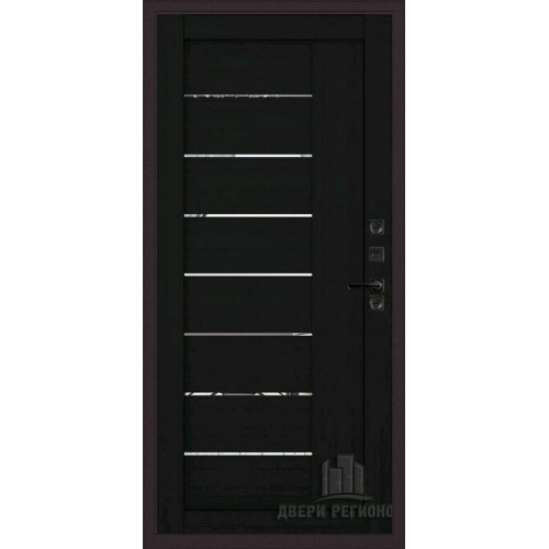 Входная металлическая дверь Regidoors ПАНЦИРЬ ТЕРМО LIGHT 2110 с зеркалом "Шоко велюр"