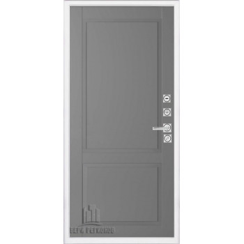 Входная металлическая дверь Regidoors Президент Лайн БЕЛЫЙ Nova, Цвет "Антрацит"