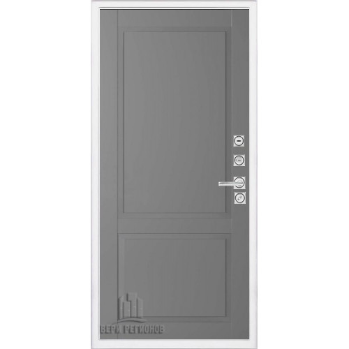 Входная металлическая дверь Regidoors Президент Лайн БЕЛЫЙ Nova, Цвет "Антрацит"