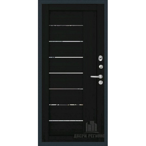 Входная металлическая дверь Regidoors Президент X7 LIGHT 2110 с зеркалом "Шоко велюр"