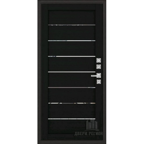 Входная металлическая дверь Regidoors Сенатор Плюс MOTTURA LIGHT 2125 с зеркалом "Шоко велюр"