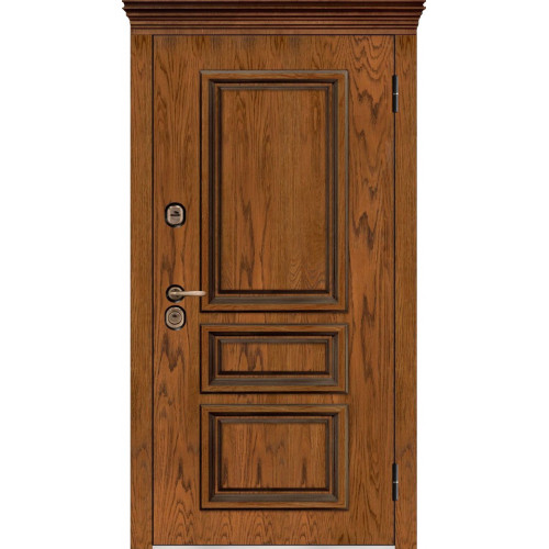Входная металлическая дверь Regidoors ТОР ТЕРМО LIGHT 2110 с зеркалом "Шоко велюр"