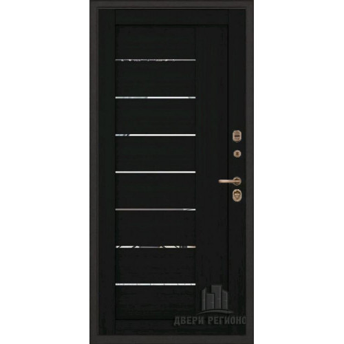 Входная металлическая дверь Regidoors ТОР ТЕРМО LIGHT 2110 с зеркалом "Шоко велюр"