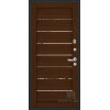 Входная металлическая дверь Regidoors Центурион Меттэм LIGHT 2125 с зеркалом "Орех вельвет"