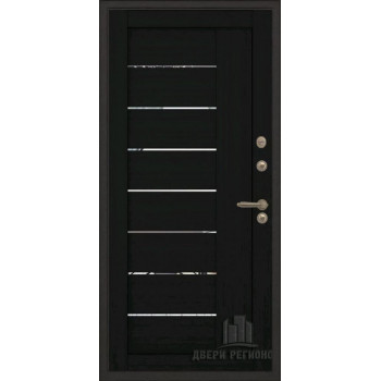 Входная металлическая дверь Regidoors ГОЛИАФ ТЕРМО LIGHT 2110 с зеркалом "Шоко велюр"