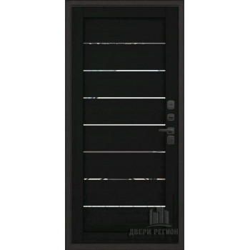 Входная металлическая дверь Regidoors Президент Стайл LIGHT 2125 с зеркалом "Шоко велюр"