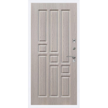 Входная металлическая дверь Rex 13 Белый ФЛ-31, Цвет "Беленый дуб"