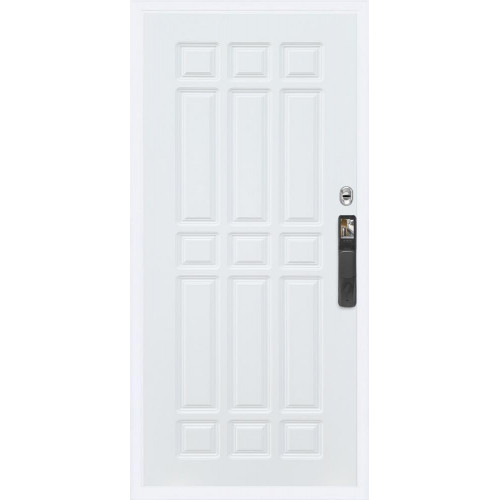 Входная металлическая дверь Rex 13 Белый Face ID ФЛ-33, Цвет "Белый матовый"
