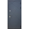 Входная металлическая дверь Rex 13 Титан СБ-14 Черное стекло, Цвет "Сандал белый"