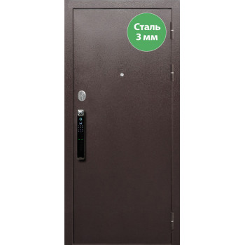 Стальная дверь Практик Strong Face ID ФЛ-39, Цвет "Беленый дуб"