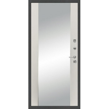 Входная металлическая дверь STR MX-29 Д-15 с зеркалом, Цвет "Шампань Soft-touch"