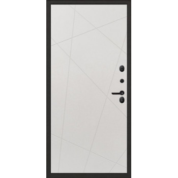 Входная металлическая дверь STR MX-46 Black Д-11, Цвет "Шампань Soft-touch"